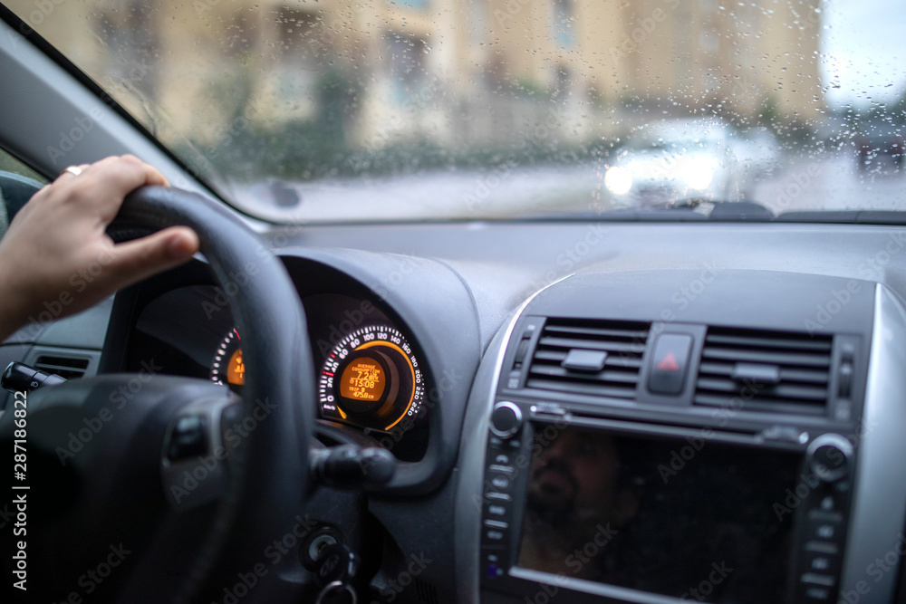 Driving at rain
