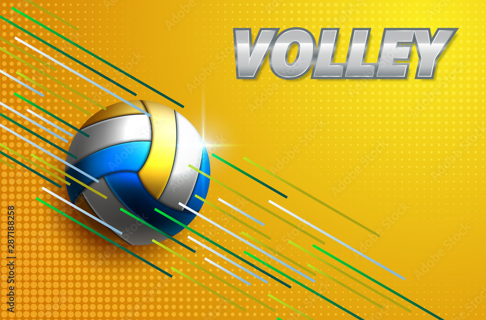 Volleyball Tournament Poster Template Design Vector Illustration