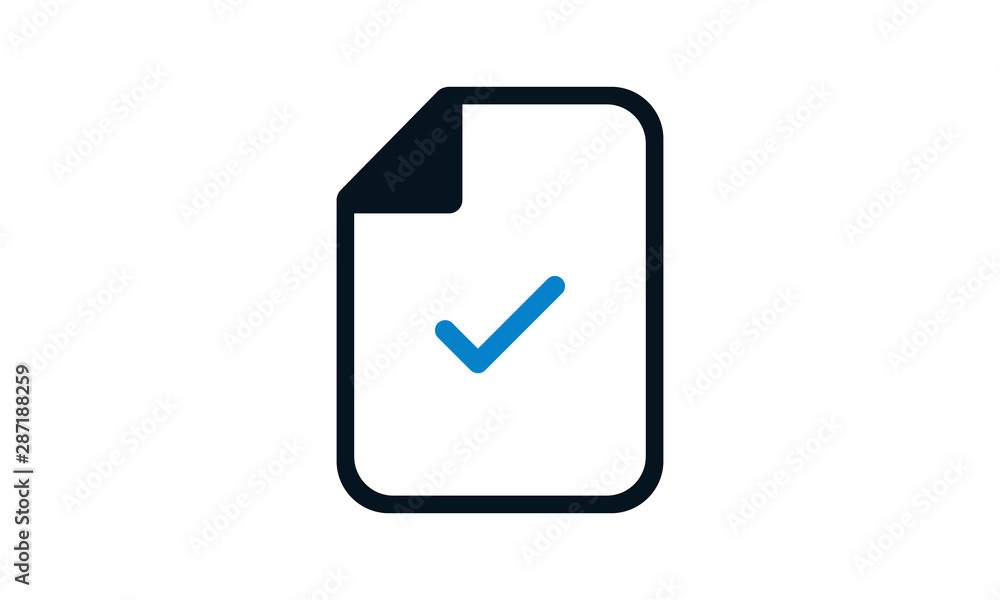 Checklist document icon for task management and agreement Checklist document icon for task management and agreement