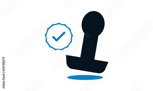 Approval icon for business validation and acceptance