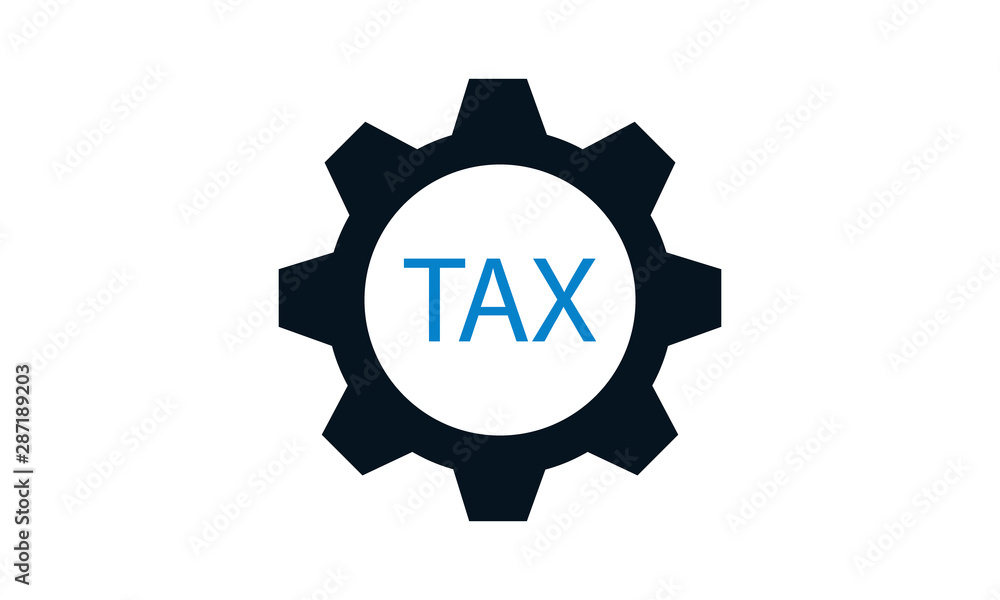 Tax service icon for finance and tax-related websites Tax service icon for finance and tax-related websites