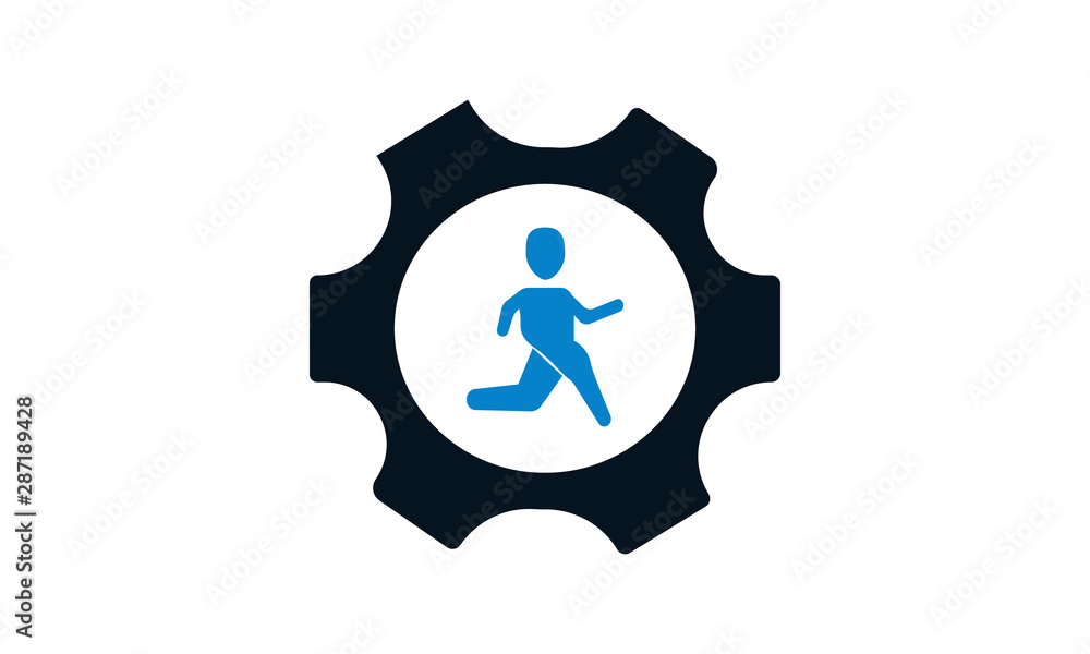 Men settings icon for user profile and configuration-related websites Men settings icon for user profile and configuration-related websites