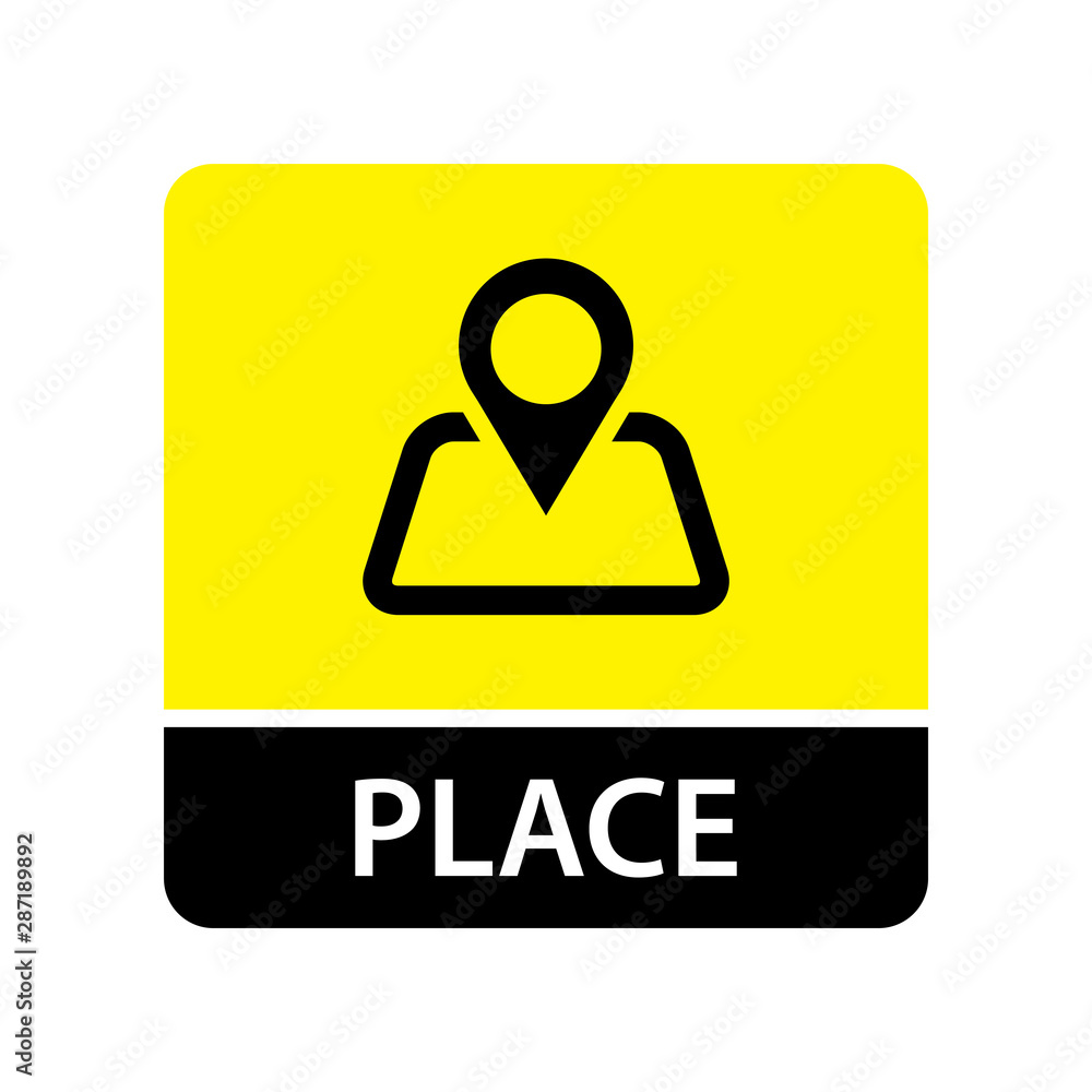 Place icon vector