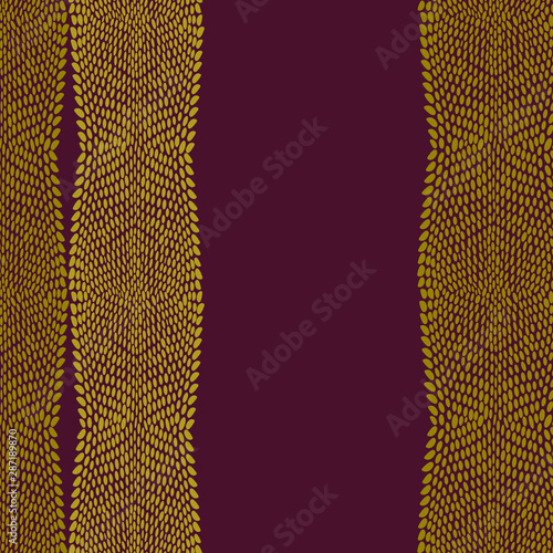 Snake dragon skin scales texture. pattern brown maroon mustard yellow gold background. simple ornament, Can be used for card banner template. Vector
