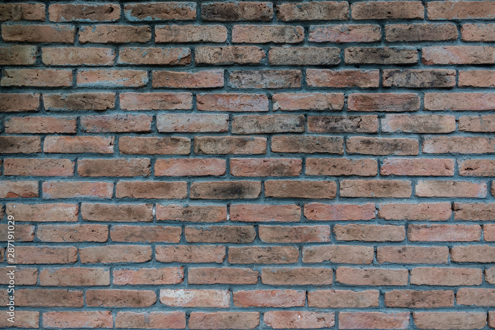 Fototapeta premium Old tracery brick wall.