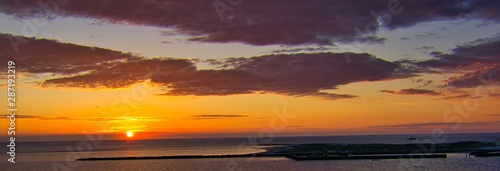Heligoland - island dune - sunrise