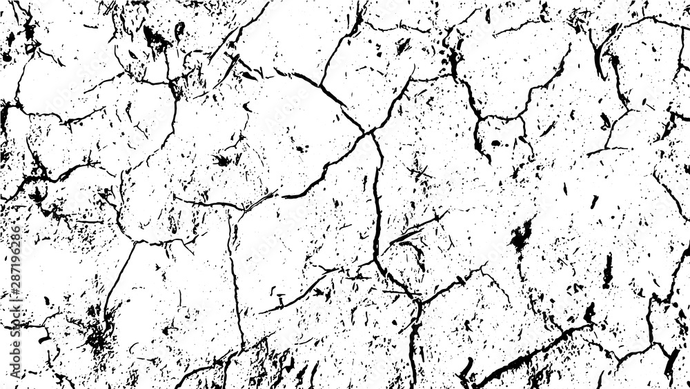 Cracked earth desert texture. Cracked earth, desert texture abstract vector background. Grunge cracked earth, desert texture, concrete distressed overlay. Cracked earth with scratches, desert texture
