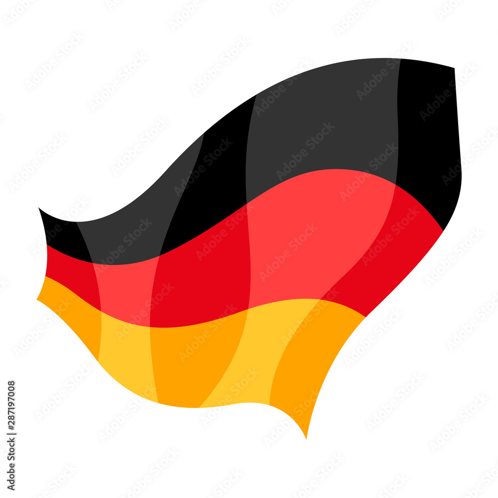 Fototapeta premium Banner of German flag colors.