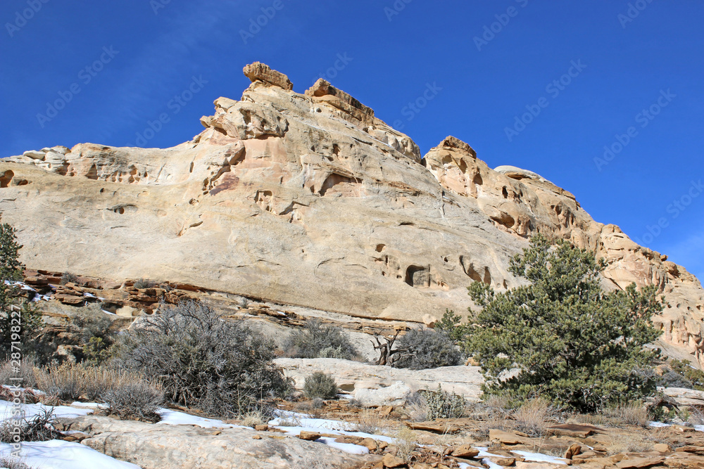 Fototapeta premium Capitol Reef National Park, Utah, in winter