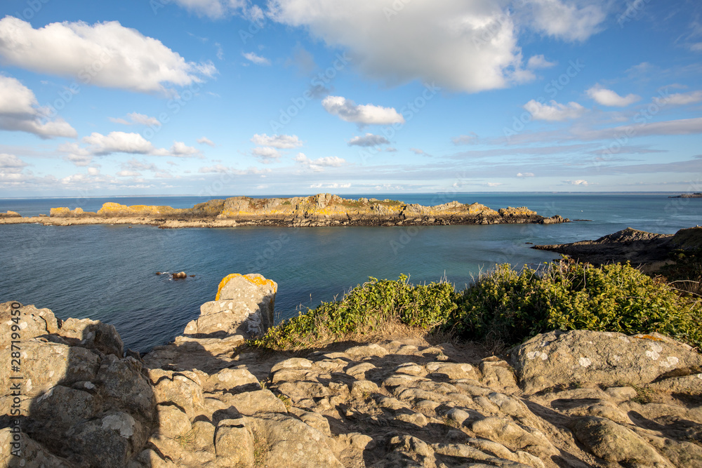 Pointe du Grouin in Cancale. Emerald Coast, Brittany, France ,