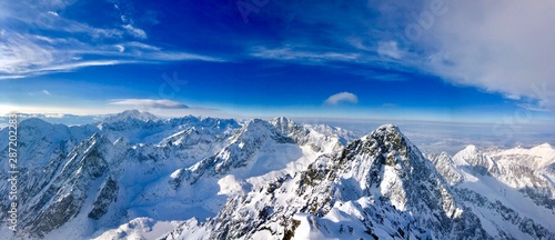 mountains in winter