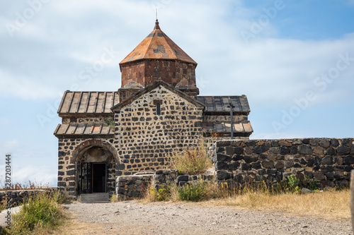 Sevanavank , Sevan Monastery. Lake Sevan , Gegharkunik Province of Armenia. 9th century monastic complex .