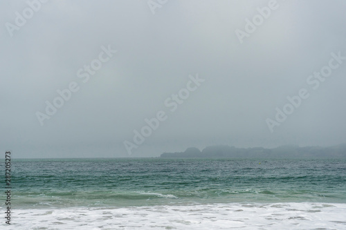 Fog and Clouds Over the Pacific Ocean, at Rockaway Beach, Pacifica, California in the San Francisco Bay Area © bennnn