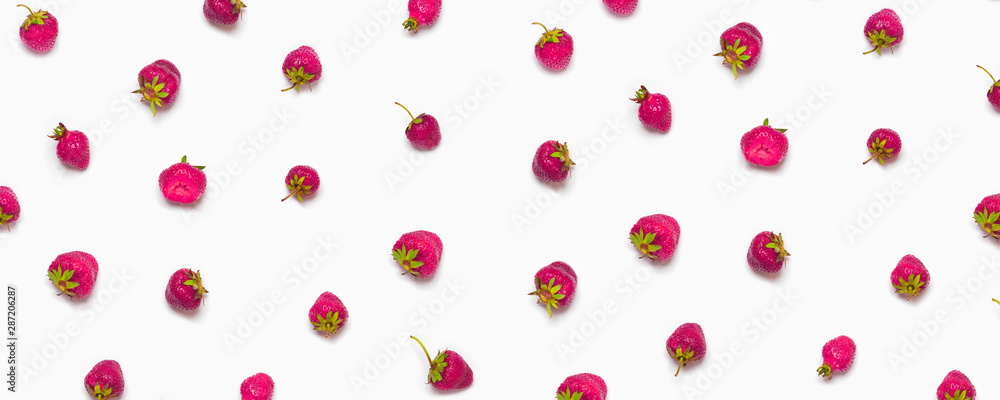 Pattern of strawberrys on white ground. Pattern of strawberrys on white ground.