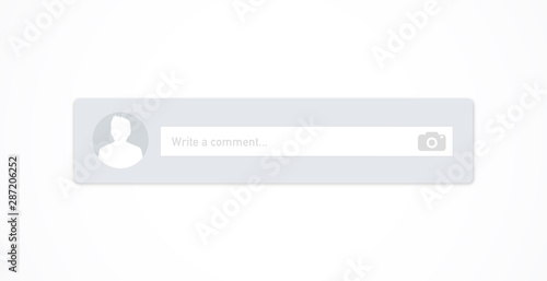  Social network comments frame - vector illustration