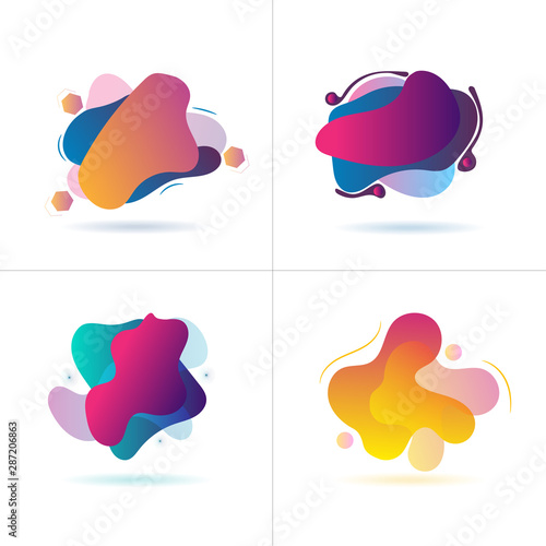 forme logo fond fluide