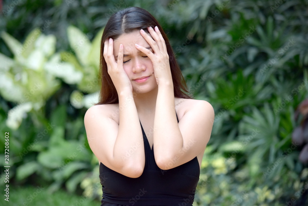 A Stressful Filipina Adult Female