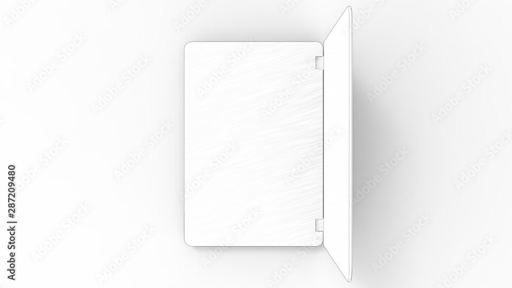 3d rendering sketch of a laptop computer isolated in white background 3d rendering sketch of a laptop computer isolated in white background