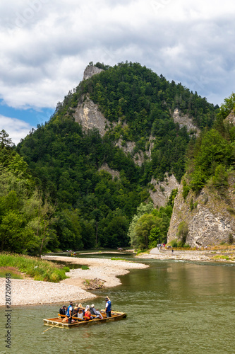 River Dunajec in the Pieniny Mountains on the border of Slovakia and Poland