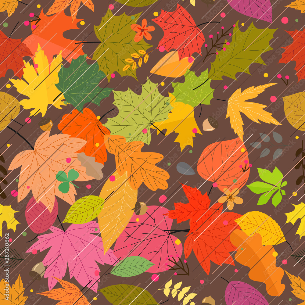 Season rain seamless background. Vector texture Season rain seamless background. Vector texture