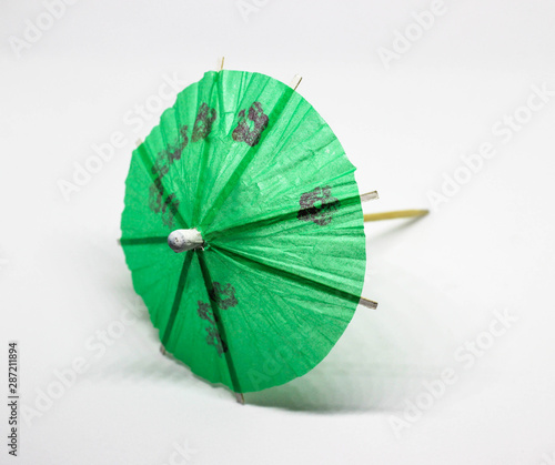 An umbrella on a white background