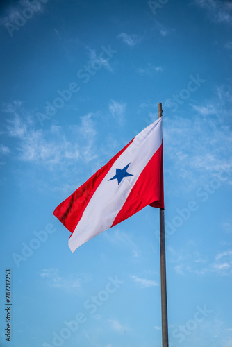 A beautiful view of Brazil state flag (Bandeira do Pará).