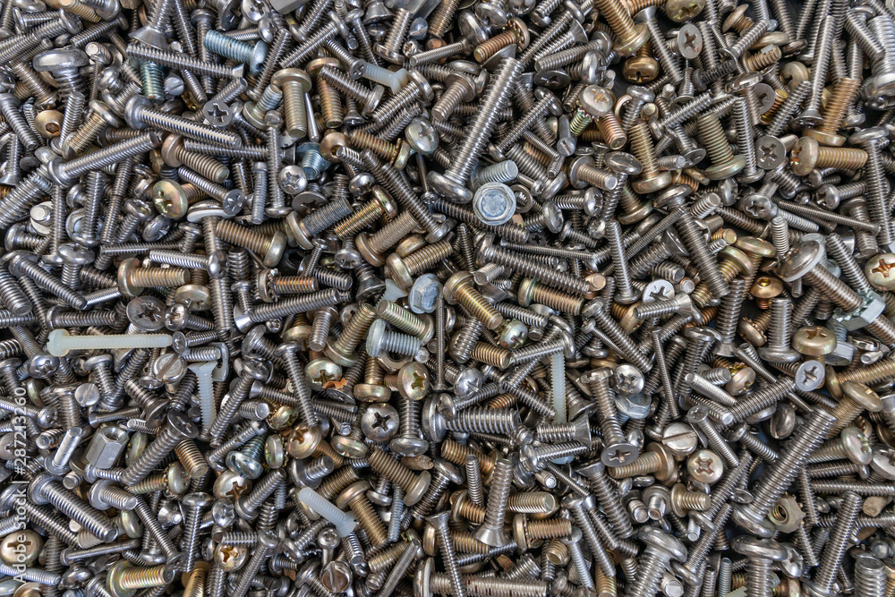 pile of screws and bolts pile of screws and bolts