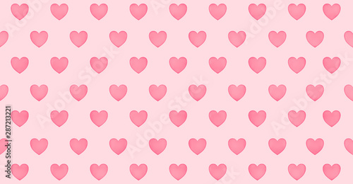 Wallpaper Mural Hearts love of red heart illustrations, pattern Torontodigital.ca
