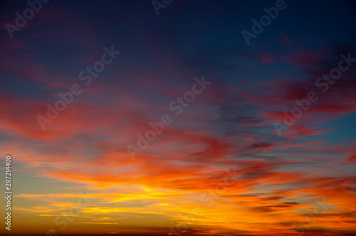 Vivid sky illuminated by the sunset © nata777_7