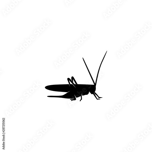 Grasshopper Logo Design Vector Illustration. Grasshopper Design Template