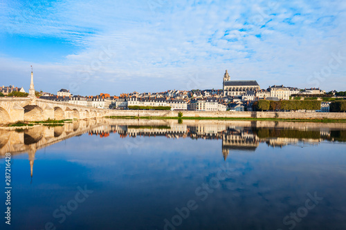 Loire river valley and Blois city