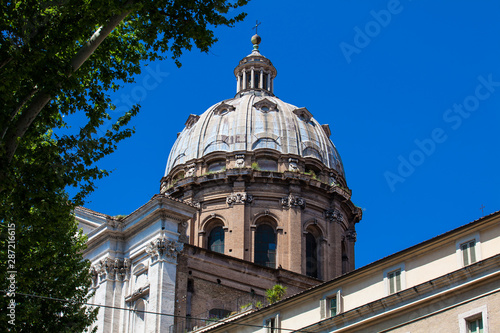 Photography Dome of the early-Baroque style church of San Carlo ai Catinari also called Sant