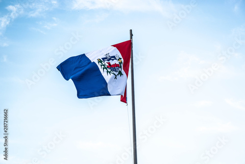 A beautiful view of brazil state flag (bandeira de alagoas)