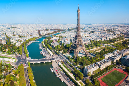 Paris aerial panoramic view, France © saiko3p