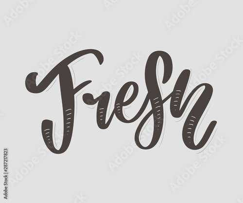 vector collection of bright stickers, emblems logo and labels for lemon and orange fresh citrus juice with lettering composition