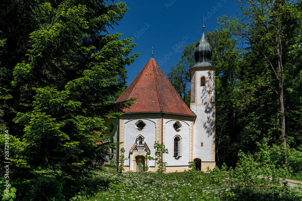 Wallfahrtskirche Maria Elend in Bayern nahe Dietramszell 