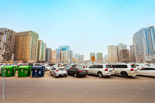 Very big parking in Sharjah