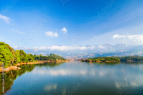 Dam lake near Munnar  India