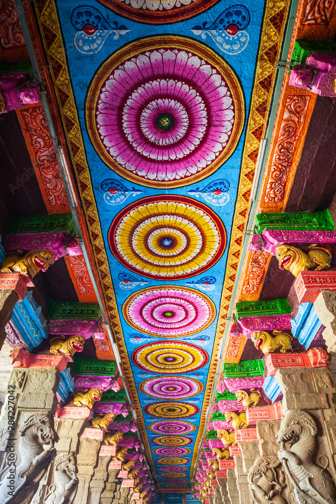 Pattern decor of Meenakshi Temple