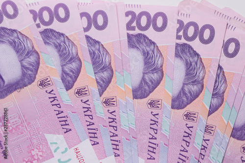 Фотография Ukrainian two hundredth hryvnia banknote