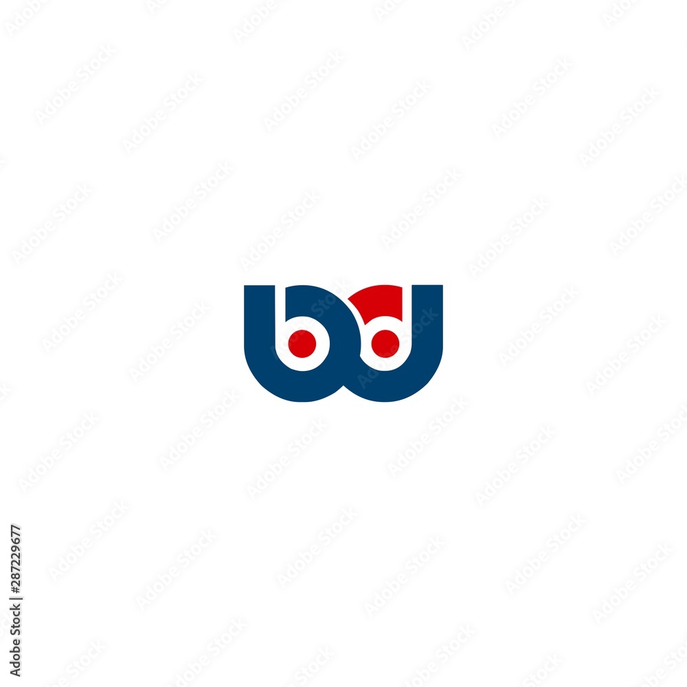 B and D logo vector design template B and D logo vector design template