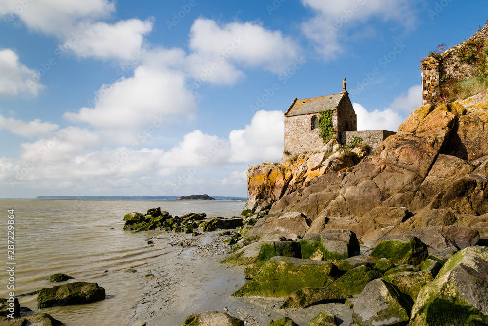 Mont Saint Michel chapel. Normandy, France.