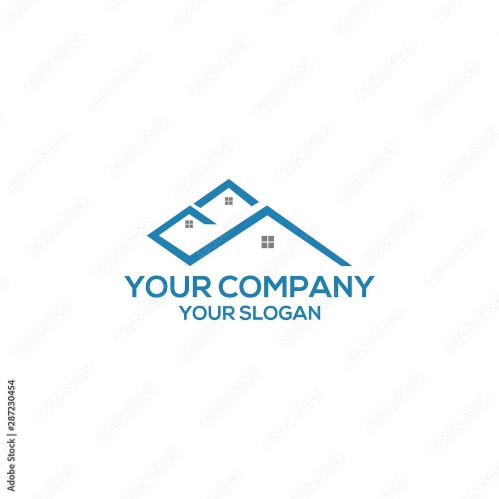 EA real estate logo design EA real estate logo design