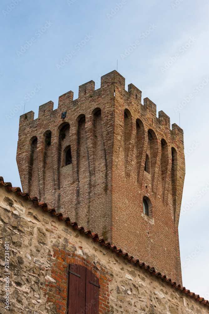 The castle of San Martino della Vaneza in the Euganei hills