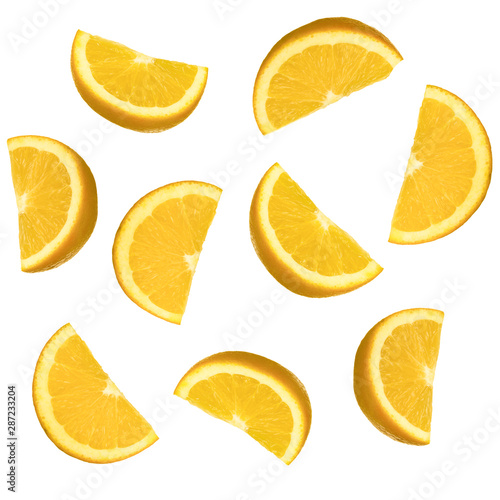 set fresh lemon isolated on white background