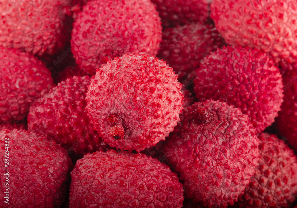 pink fresh lychees beautiful background pink fresh lychees beautiful background
