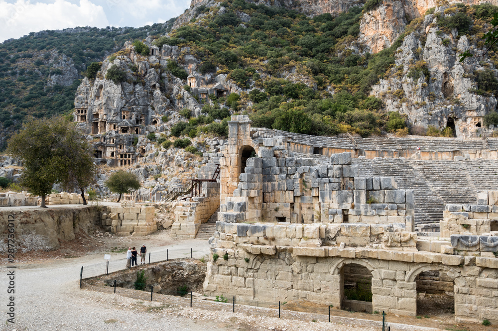 Ruins of ancient city Myra, Turkey