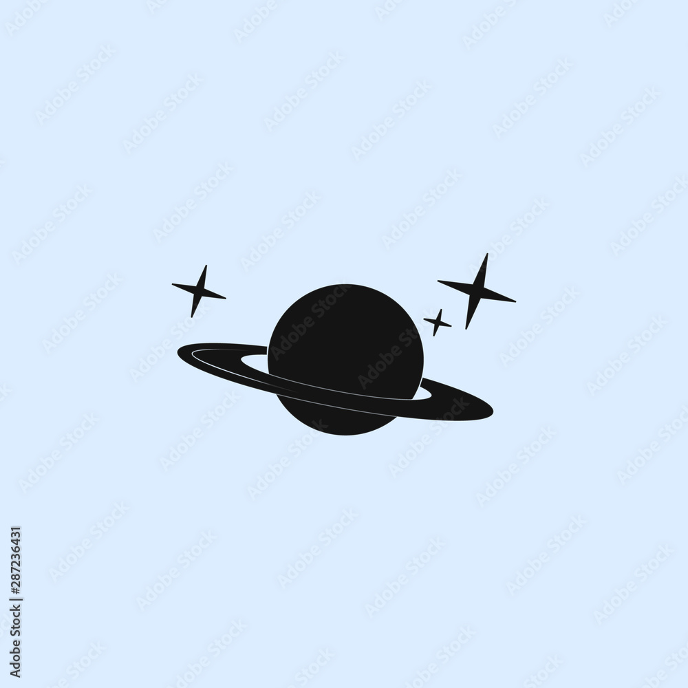 Obraz premium saturn planet icon. elements of space icon. signs, symbols collection, simple icon for websites, web design, mobile app
