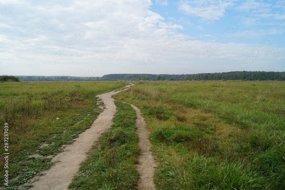 road in the field road in the field