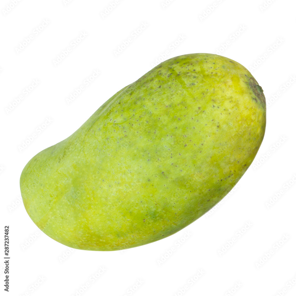 fresh green mango isolated on white background fresh green mango isolated on white background